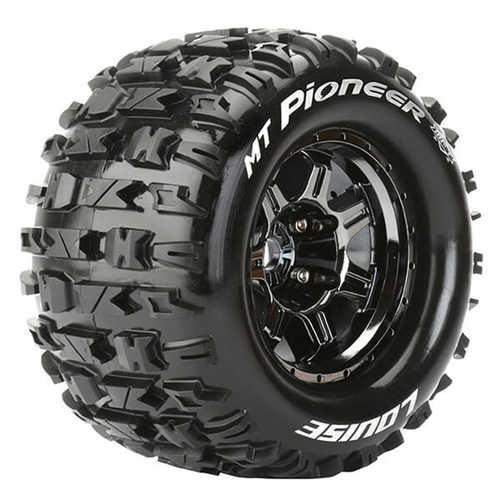 LOUISE RC MT-PIONEER 1/8 SPORT 0" OFFSET HEX 17MM BLACK E-